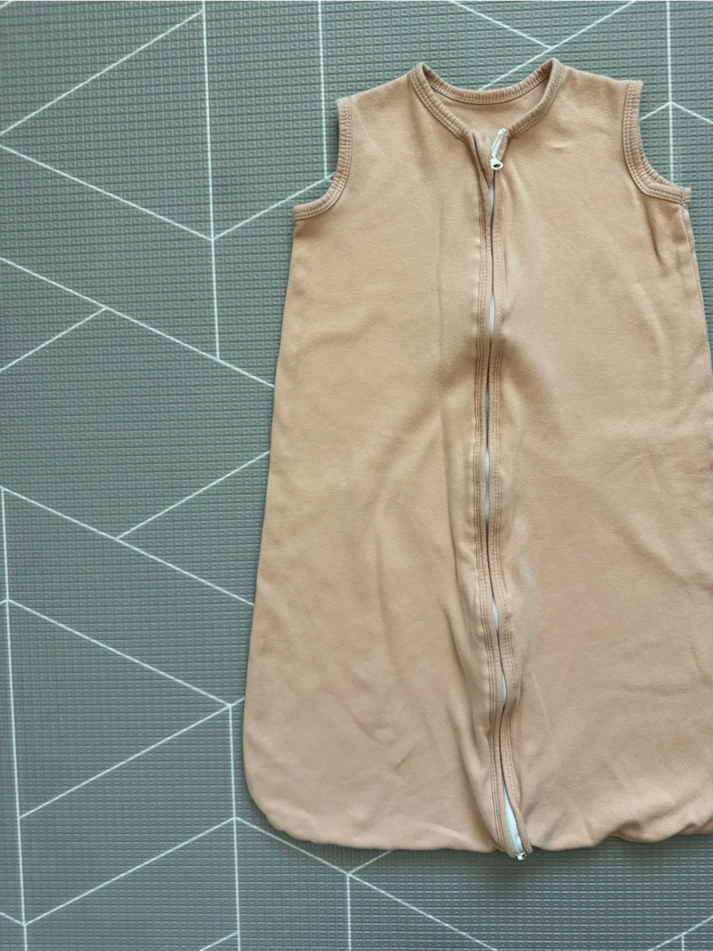 Unnivoll|Baby gender neutral Sleeveless Beige tan Sleep Sack blanket•100% cotton - Picture 4 of 6